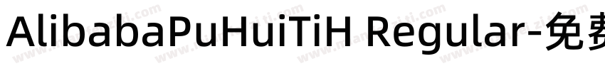 AlibabaPuHuiTiH Regular字体转换